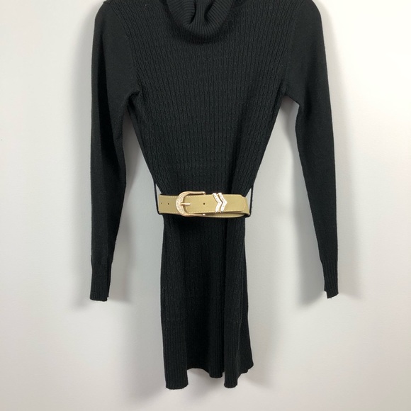 Faux Leather Belt with Rhinestone Accent Buckle - Picture 3 of 4